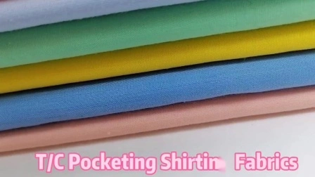 Tc Pocketing Lining Fabric T/C 80/20 110X76 Dyed for Pants Pocket Lining